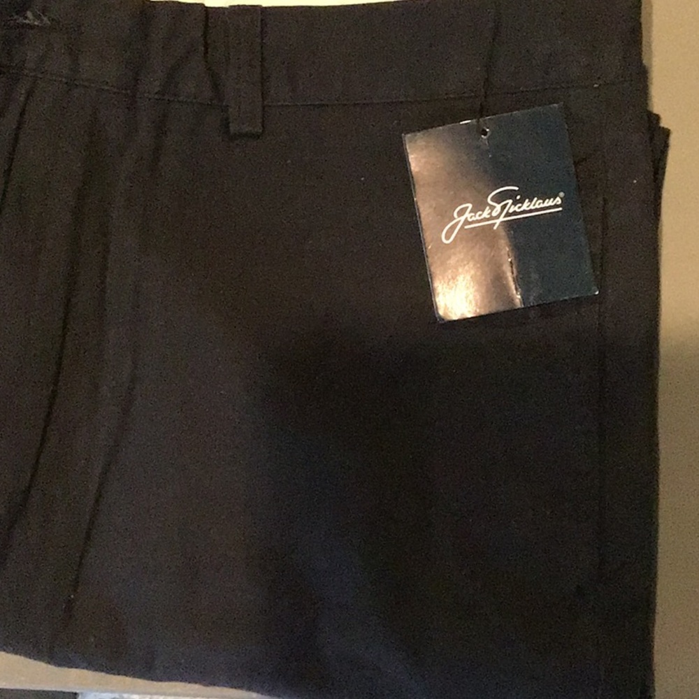 Jack Nicklaus Chinos Black Color Flat Front
